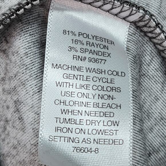 NWT Liz Claiborne Jogger Straight Leg XLARGE Mid Rise Pant Gray Heather Yoga NEW - Picture 7 of 12